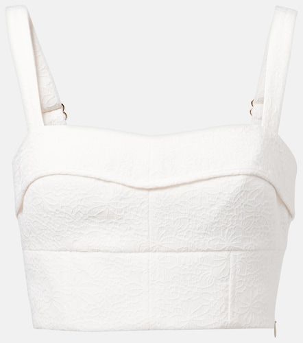 Top raccourci Faxon en jacquard - Veronica Beard - Modalova