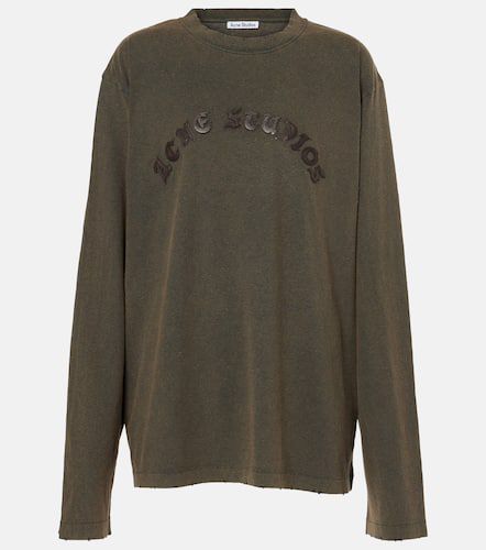 Acne Studios Top en coton à logo - Acne Studios - Modalova