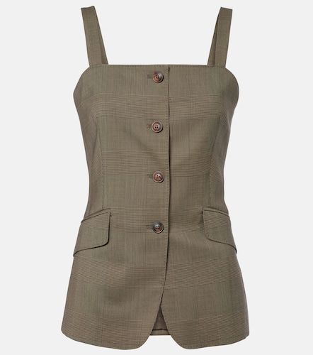Top en laine vierge à motif Pince de Galles - Max Mara - Modalova