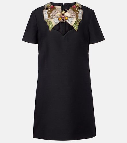 Robe en laine et soie à ornements - Valentino - Modalova