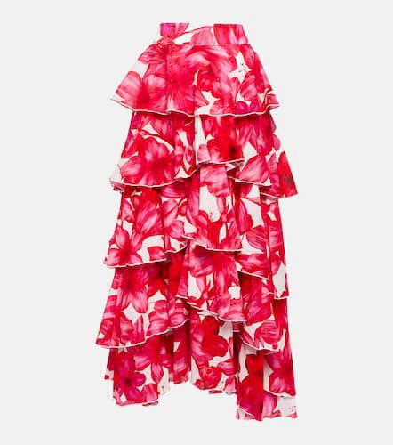 Jupe longue Cordelia en coton à fleurs - Alexandra Miro - Modalova
