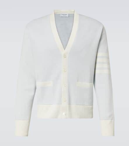 Cardigan 4-Bar en lin et coton - Thom Browne - Modalova