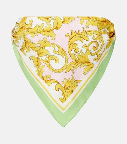 Top bandeau imprimé en soie - Versace - Modalova