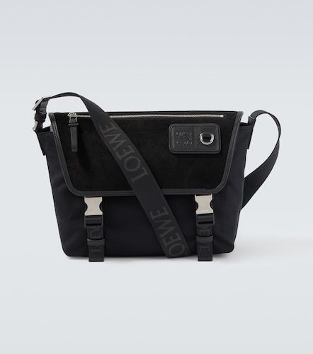 Sac à bandoulière Flex Medium en toile et daim - Loewe - Modalova