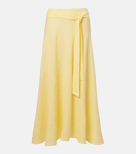 Velvet Jupe midi Malina en lin - Velvet - Modalova