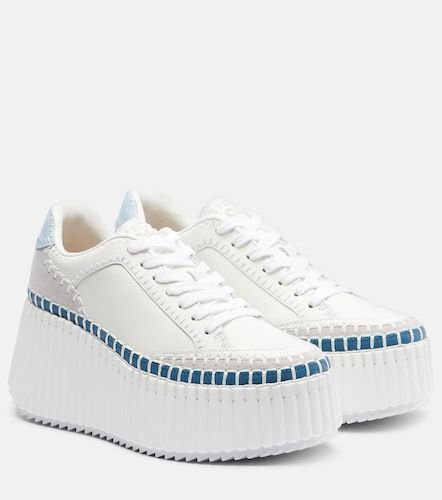 Chloé Baskets compensées Nama en cuir - Chloe - Modalova