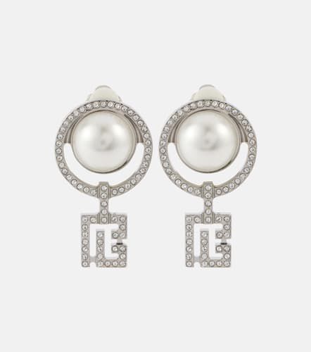 Boucles d'oreilles clip à perles fantaisies - Balmain - Modalova