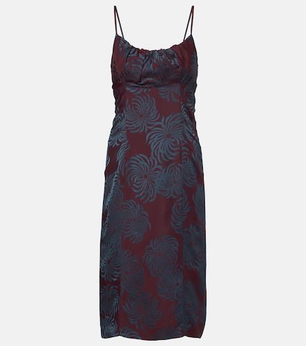 Robe midi en jacquard à fleurs - Dries Van Noten - Modalova