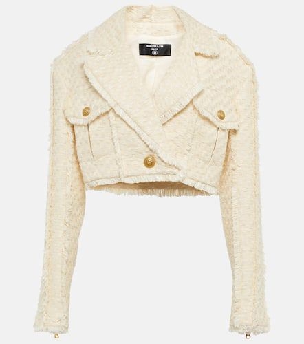 Balmain Veste raccourcie en tweed - Balmain - Modalova