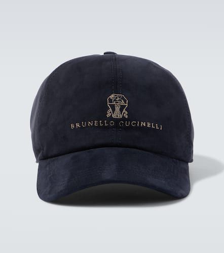 Casquette en daim à logo - Brunello Cucinelli - Modalova