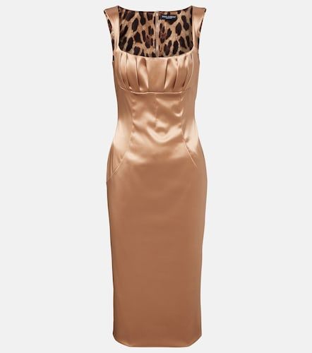 Dolce&Gabbana Robe midi en satin - Dolce&Gabbana - Modalova