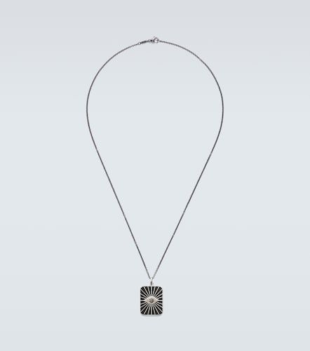 Collier Evil Eye en argent sterling (925/1000) avec diamants - Ileana Makri - Modalova