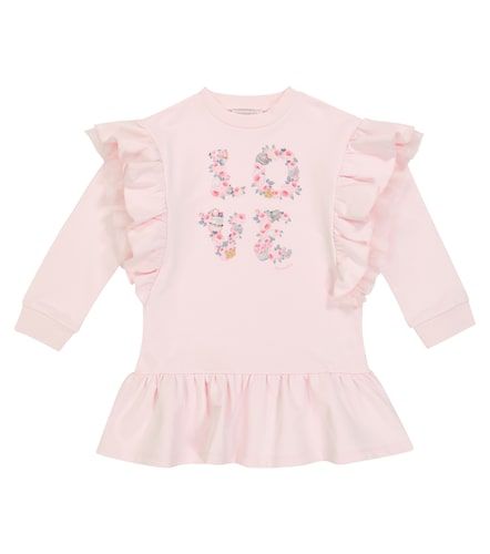 Robe imprimée en coton mélangé - Monnalisa - Modalova