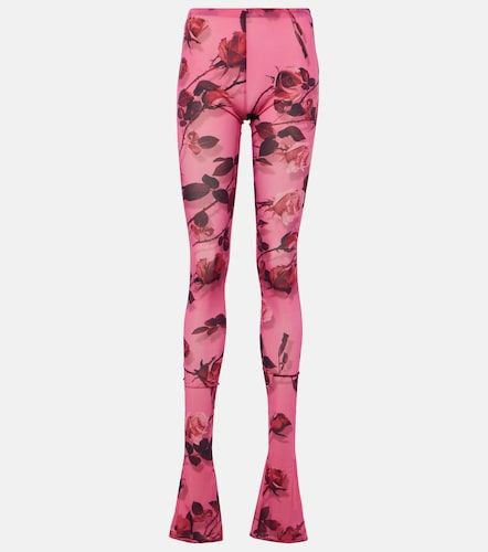 Legging semi-transparent imprimé - Blumarine - Modalova
