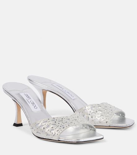 Mules Skye 70 en satin à ornements - Jimmy Choo - Modalova