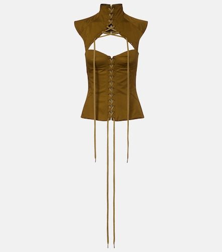 McQueen Top corset en coton - McQueen - Modalova