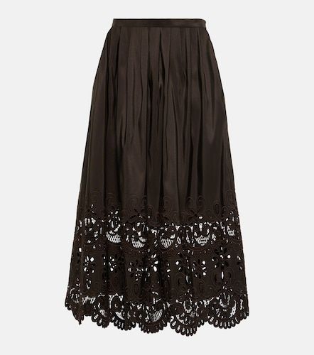 Valentino Jupe midi en soie - Valentino - Modalova