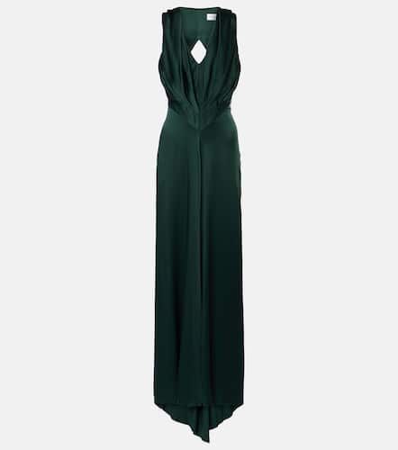 Robe longue en crêpe de satin - Victoria Beckham - Modalova