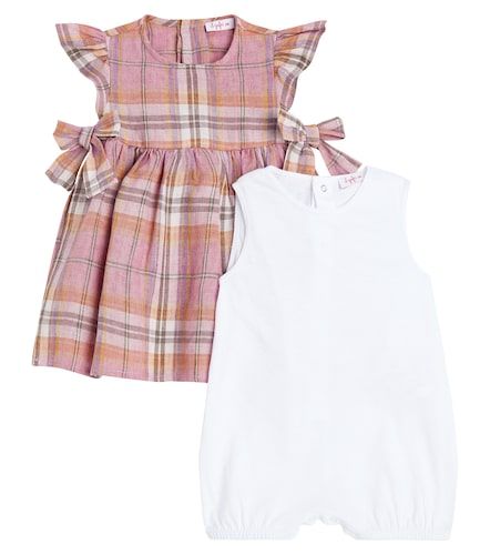 Bébé – Set combinaison courte et robe en lin - Il Gufo - Modalova