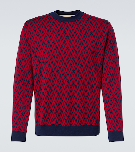 Pull Toute La V en jacquard de laine vierge - Valentino - Modalova