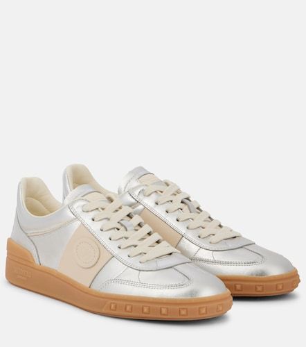 Baskets Upvillage VLogo en cuir métallisé - Valentino Garavani - Modalova