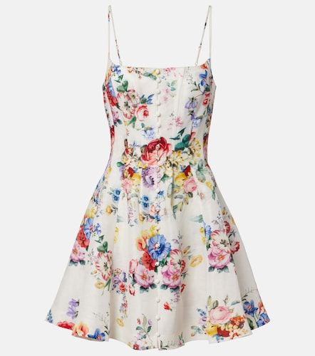 Robe en lin et soie à ornements - Camilla - Modalova