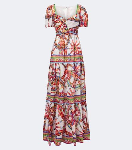 Robe longue Carretto en coton - Dolce&Gabbana - Modalova