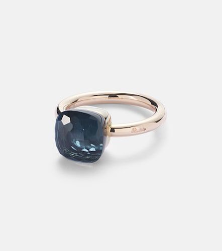 Bague Nudo en or rose et blanc 18 ct et topaze - Pomellato - Modalova