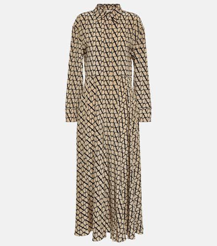 Robe longue Toile Iconographe en soie - Valentino - Modalova
