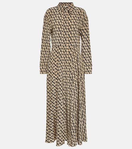 Robe longue Toile Iconographe en soie - Valentino - Modalova