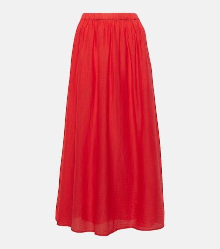 Jupe longue Mariela en coton et soie - Velvet - Modalova
