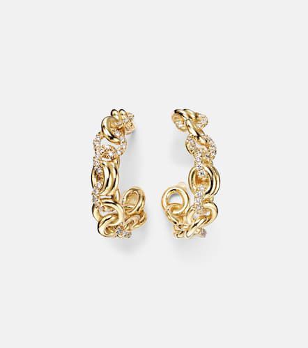 Boucles d'oreilles Fused Serpens en or 18 ct et diamants - Spinelli Kilcollin - Modalova