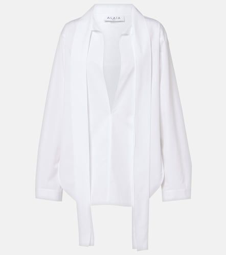 Alaïa Blouse Scarf en coton - Alaia - Modalova