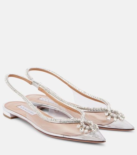 Ballerines slingback Seduction à cristaux - Aquazzura - Modalova