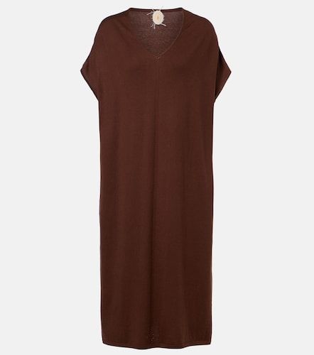 Robe midi en coton, soie et cachemire - Jardin des Orangers - Modalova