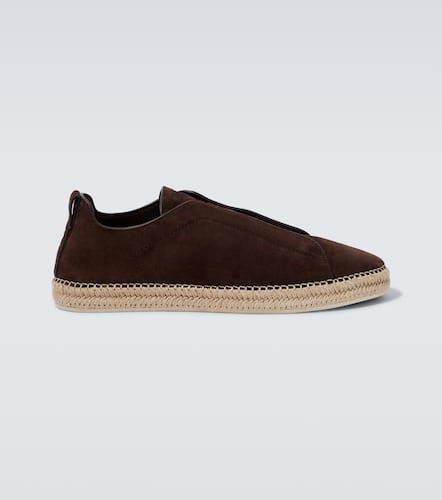 Espadrilles Triple Stitch en daim - Zegna - Modalova