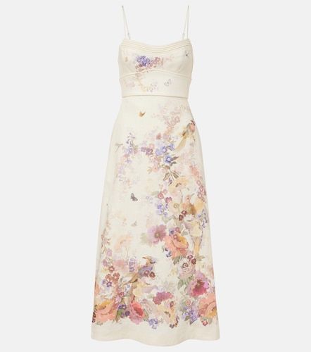 Robe midi Alchemy en lin à imprimé - Zimmermann - Modalova