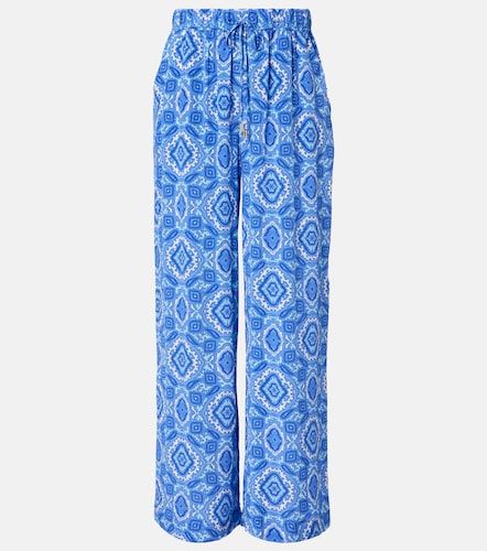 Pantalon ample Mykonos imprimé en soie - Heidi Klein - Modalova