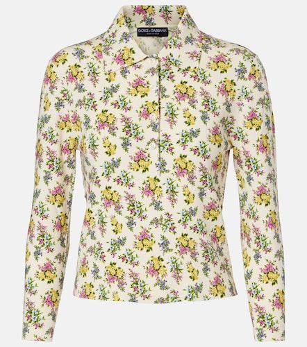 Dolce&Gabbana Polo à fleurs - Dolce&Gabbana - Modalova