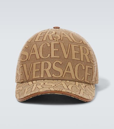 Versace Casquette en coton à logo - Versace - Modalova