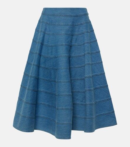 Jupe midi Grace en denim à empiècements - Altuzarra - Modalova