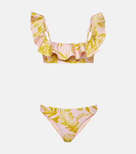 Zimmermann Bikini Golden à fleurs - Zimmermann - Modalova