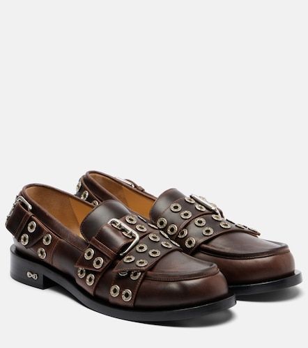 Mocassins Buckle Belt en cuir - Mach & Mach - Modalova