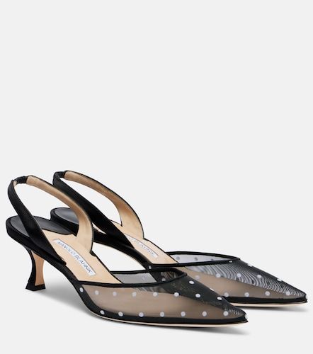 Escarpins Carolyne 50 en résille - Manolo Blahnik - Modalova