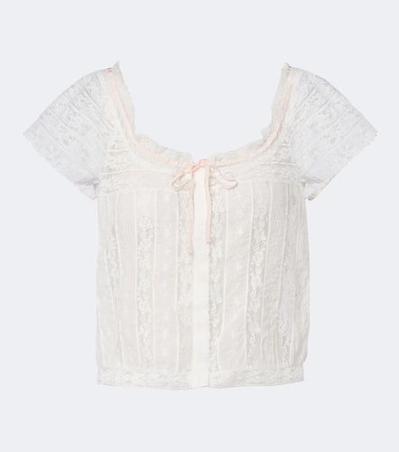 Dôen Top Greta en coton à broderies et dentelle - Doen - Modalova