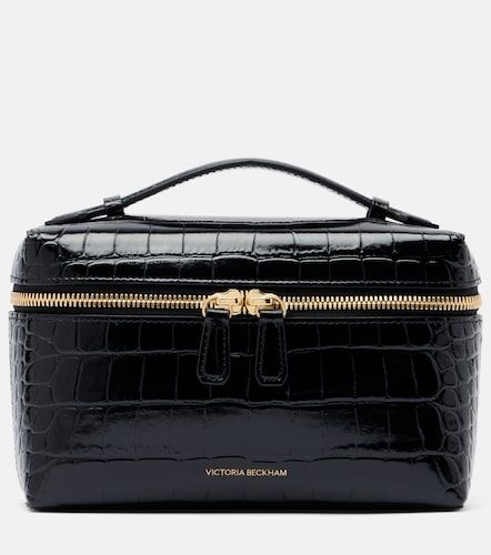 Sac vanity Vanity en cuir effet croco - Victoria Beckham - Modalova