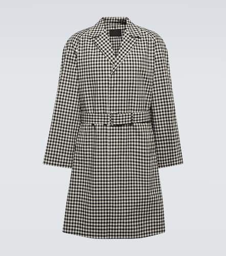 Prada Manteau en coton à carreaux - Prada - Modalova