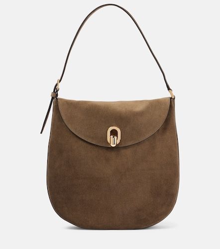 Sac porté épaule Tondo Large en daim - Savette - Modalova