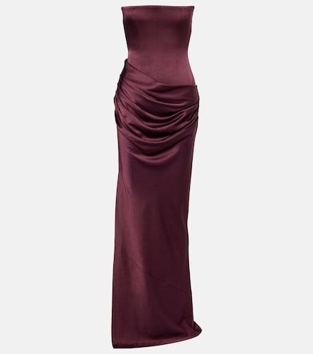 Robe longue en crêpe de satin - Alex Perry - Modalova