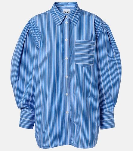 Chemise oversize en coton à rayures - Ganni - Modalova